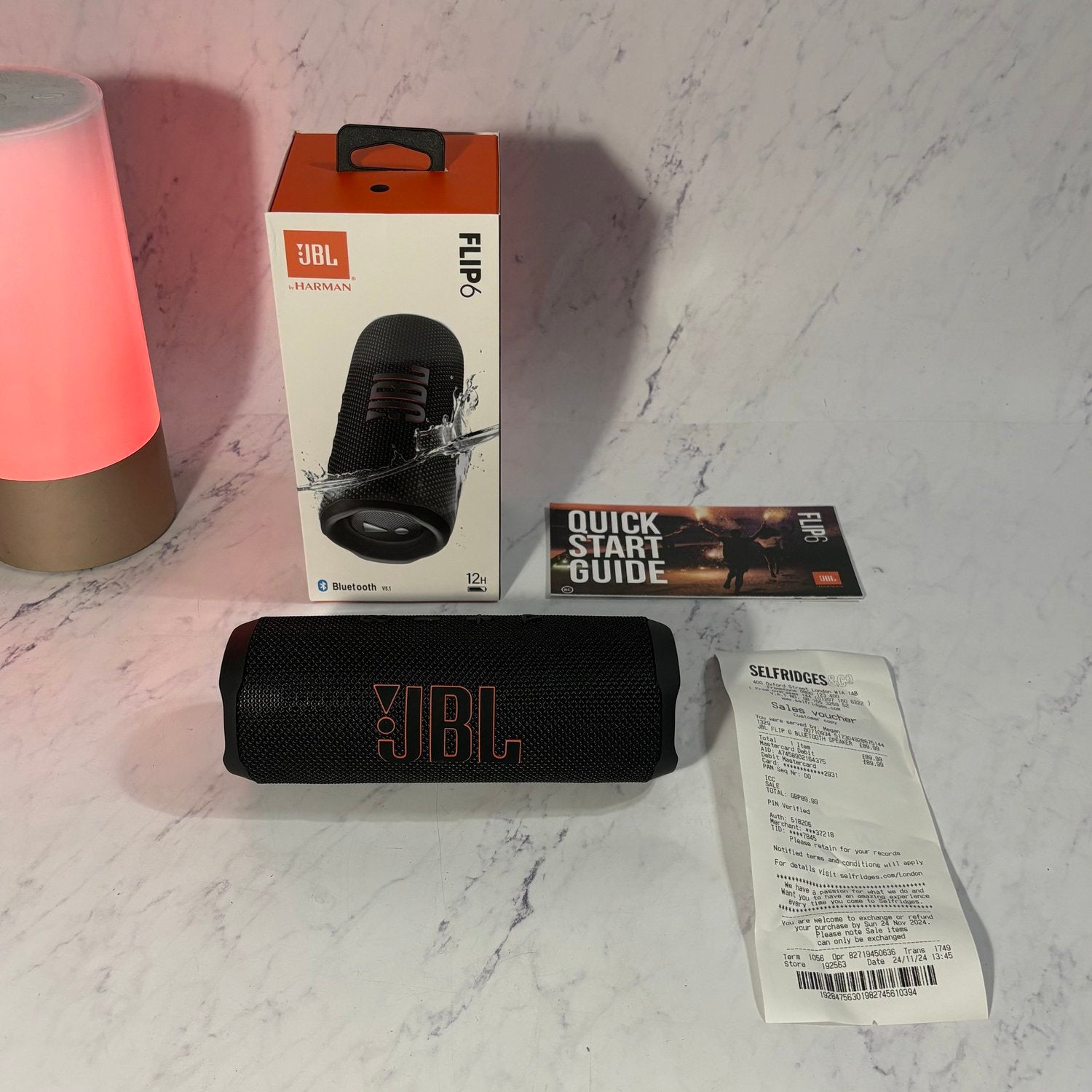 JBL FLIP 6 BLUETOOTH SPEAKER (WITH BASS)