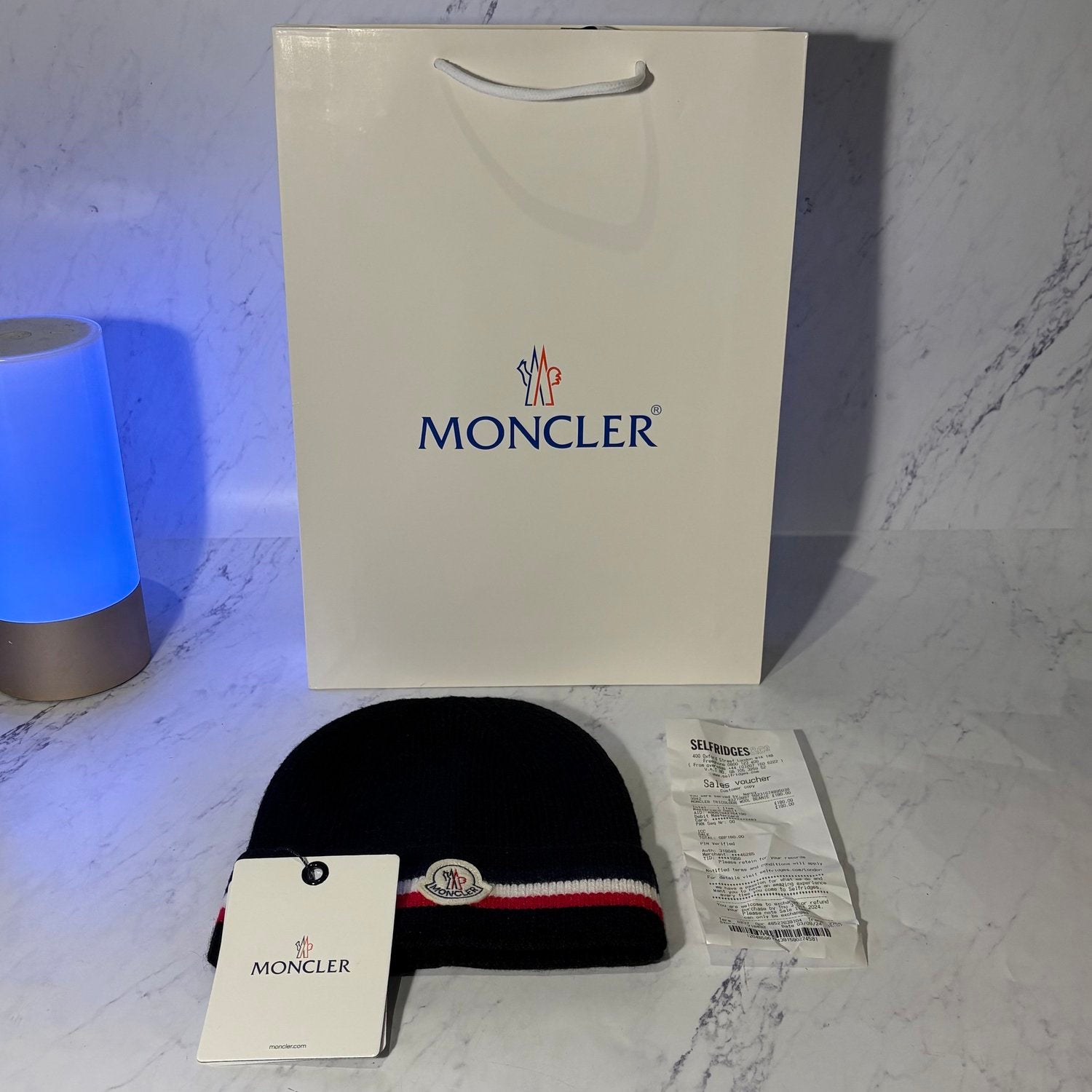 MONCLER BEANIE TRICOLOUR