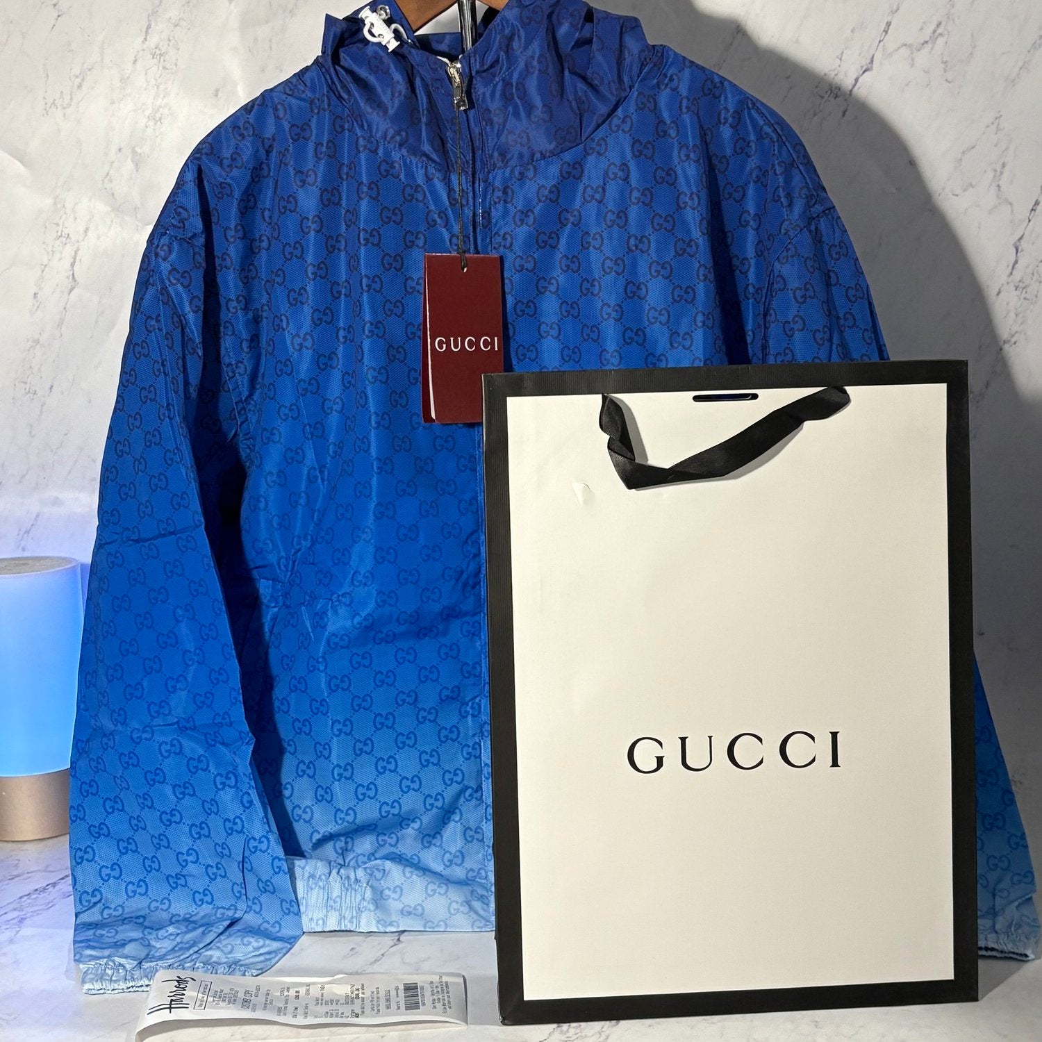GUCCI GRADIENT BLUE WINDBREAKER (SIZE S-XL)