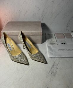 JIMMY CHOO GLITTER HEELS (SIZE 4-7 UK)