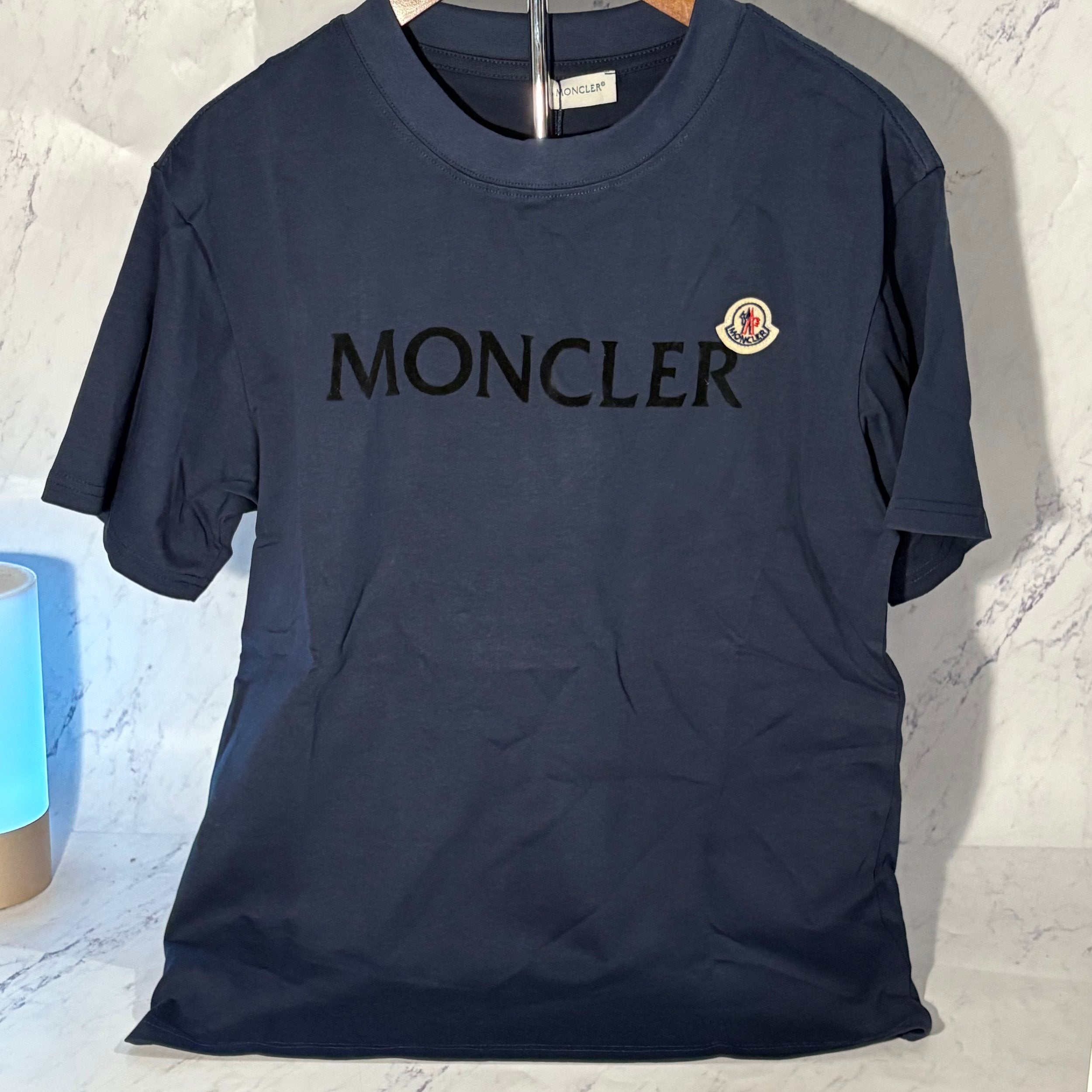MONCLER FLOCKED LOGO T-SHIRT (SIZE S-XL) - Image 10