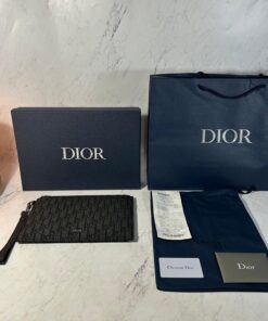 DIOR A5 ZIPPED POUCH