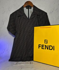 FENDI BROWN FF SHIRT (SIZE M-XL)