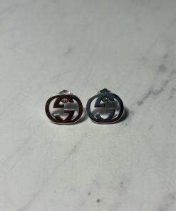 Alternative view of GUCCI INTERLOCKING G EARRINGS