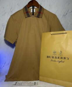 BURBERRY CHECKED POLO SHIRT (SIZE M-XL)