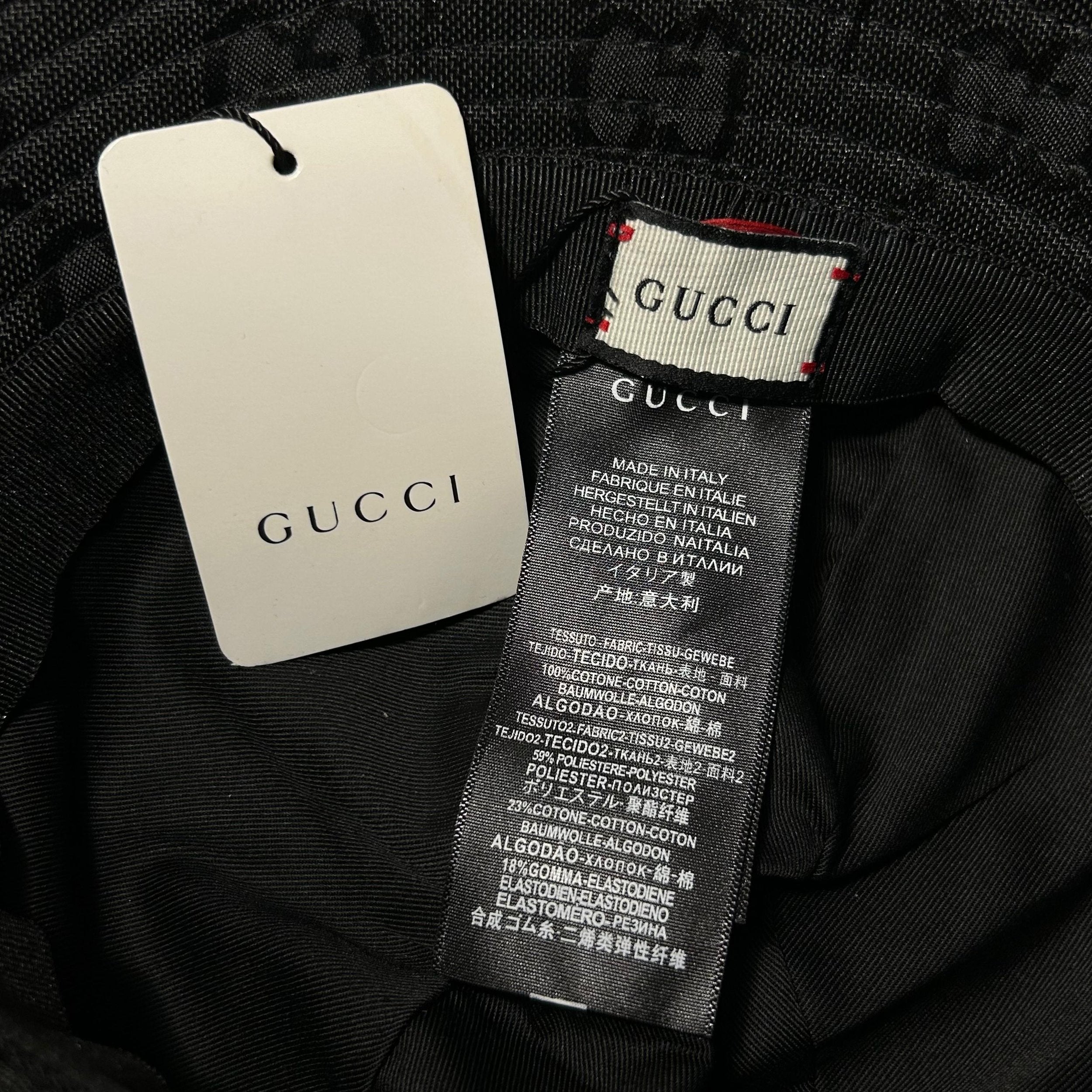 GUCCI BUCKET HAT GG BLACK - Image 6