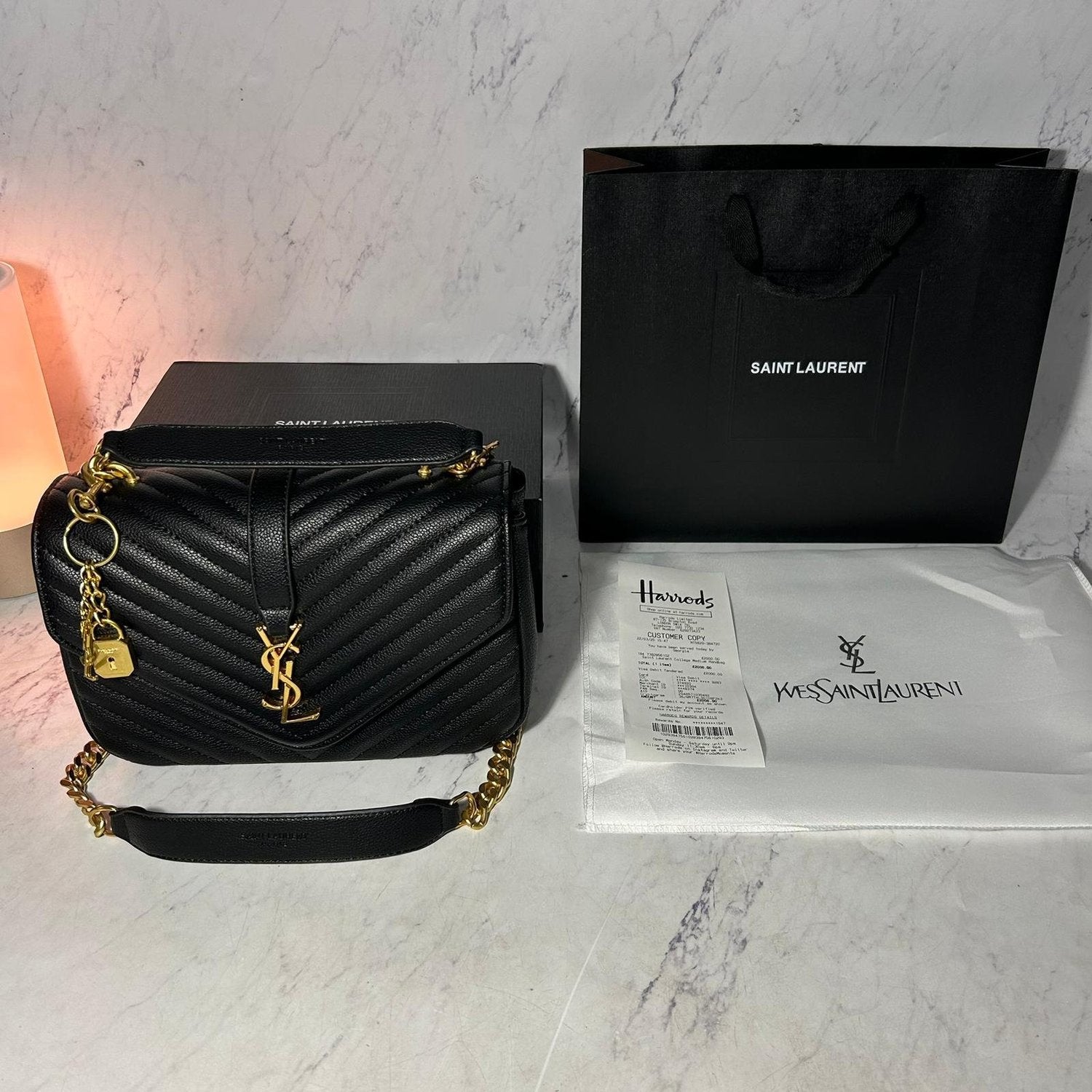 YSL COLLEGE HANDBAG