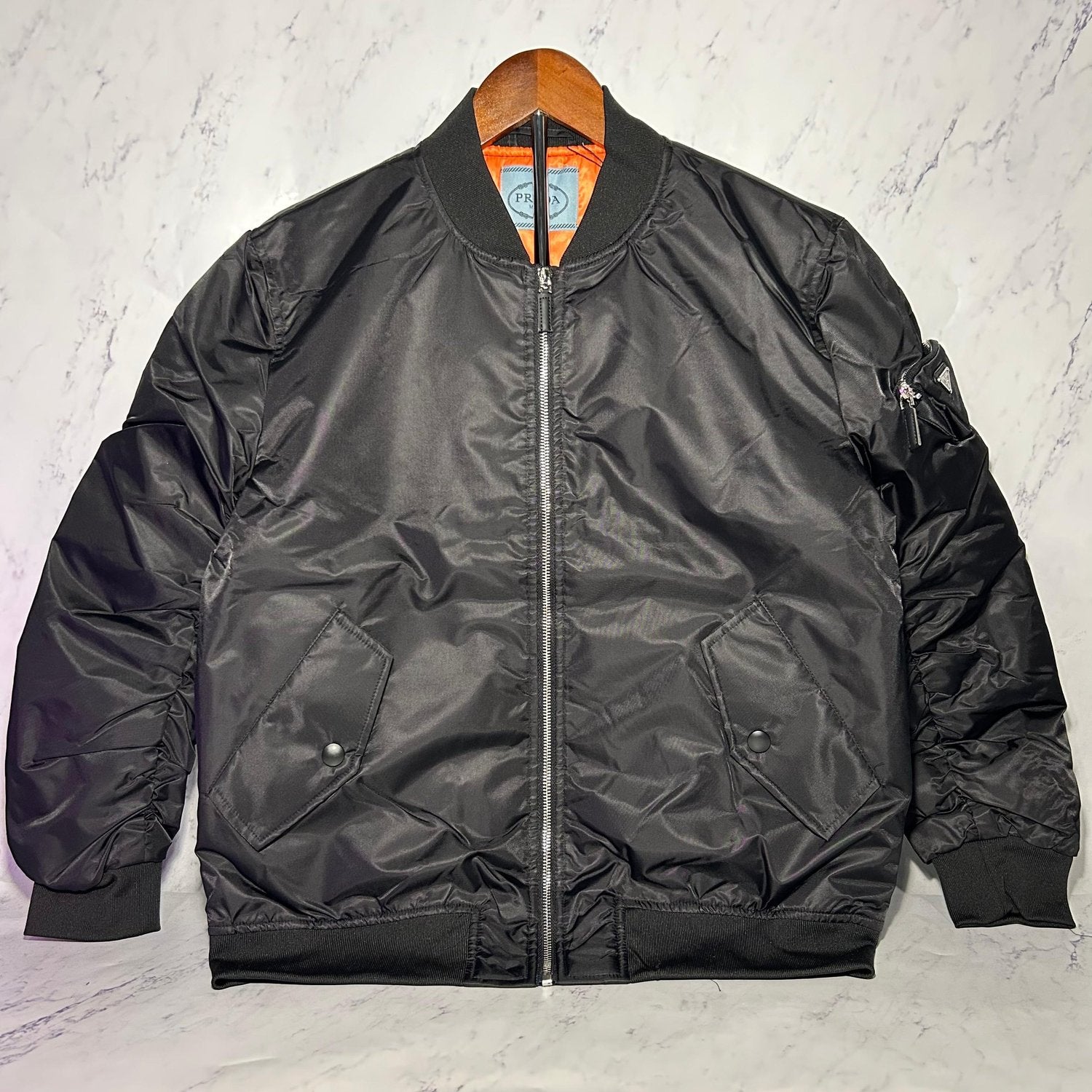 PRADA RE-NYLON BOMBER JACKET (SIZE S-XL) - Image 2