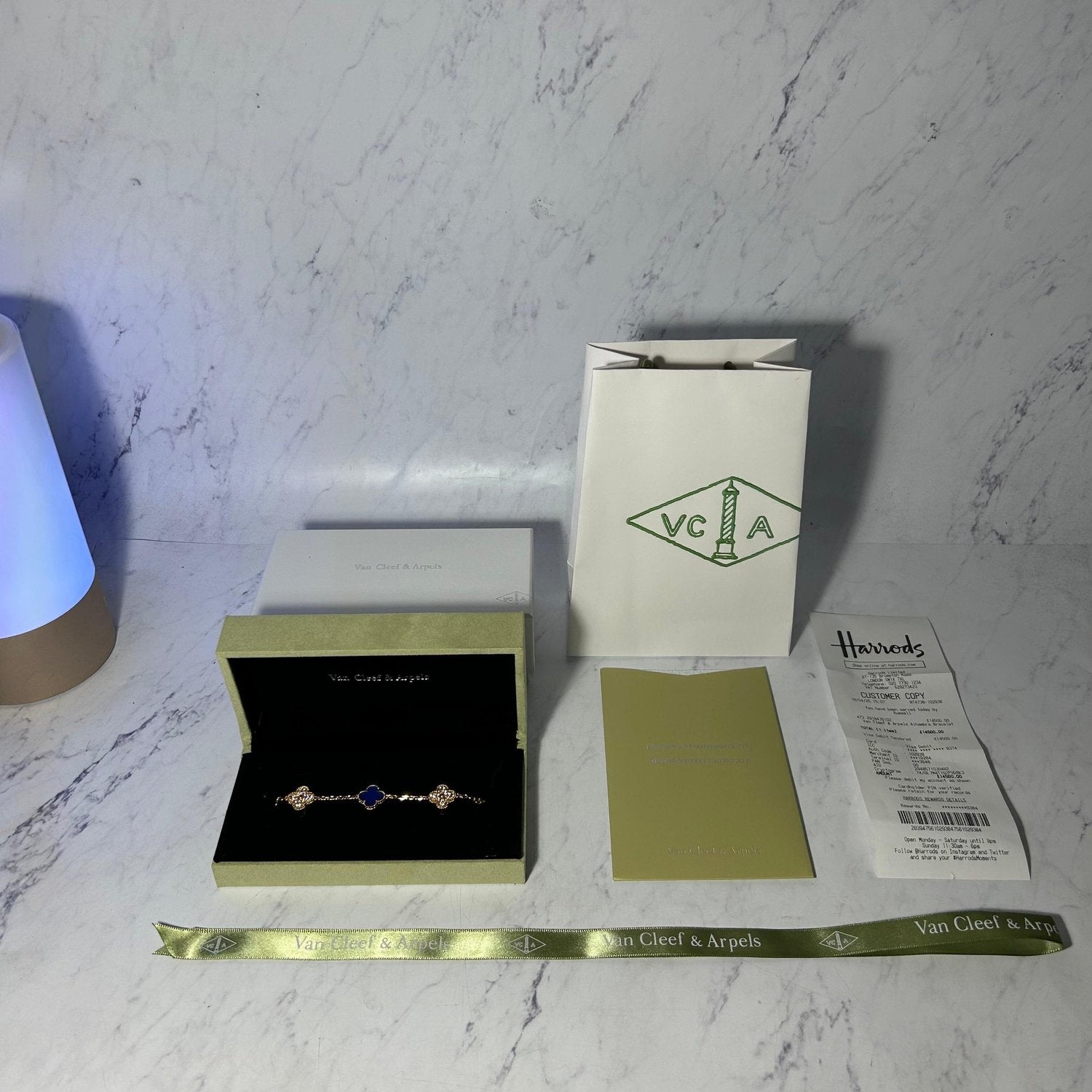 VAN CLEEF DIAMOND ALHAMBRA BRACELETS (8 COLOURS) - Image 5