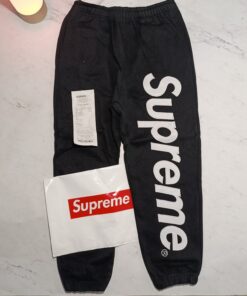 SUPREME SATIN APPLIQUE JOGGERS (SIZE S-XL)