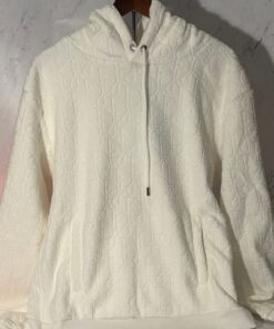 Alternative view of DIOR HOODIE WHITE OBLIQUE (SIZE S-XL)