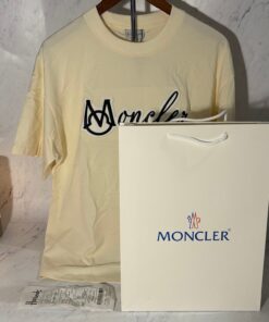 MONCLER VARSITY LOGO T-SHIRT (SIZE XS-L)