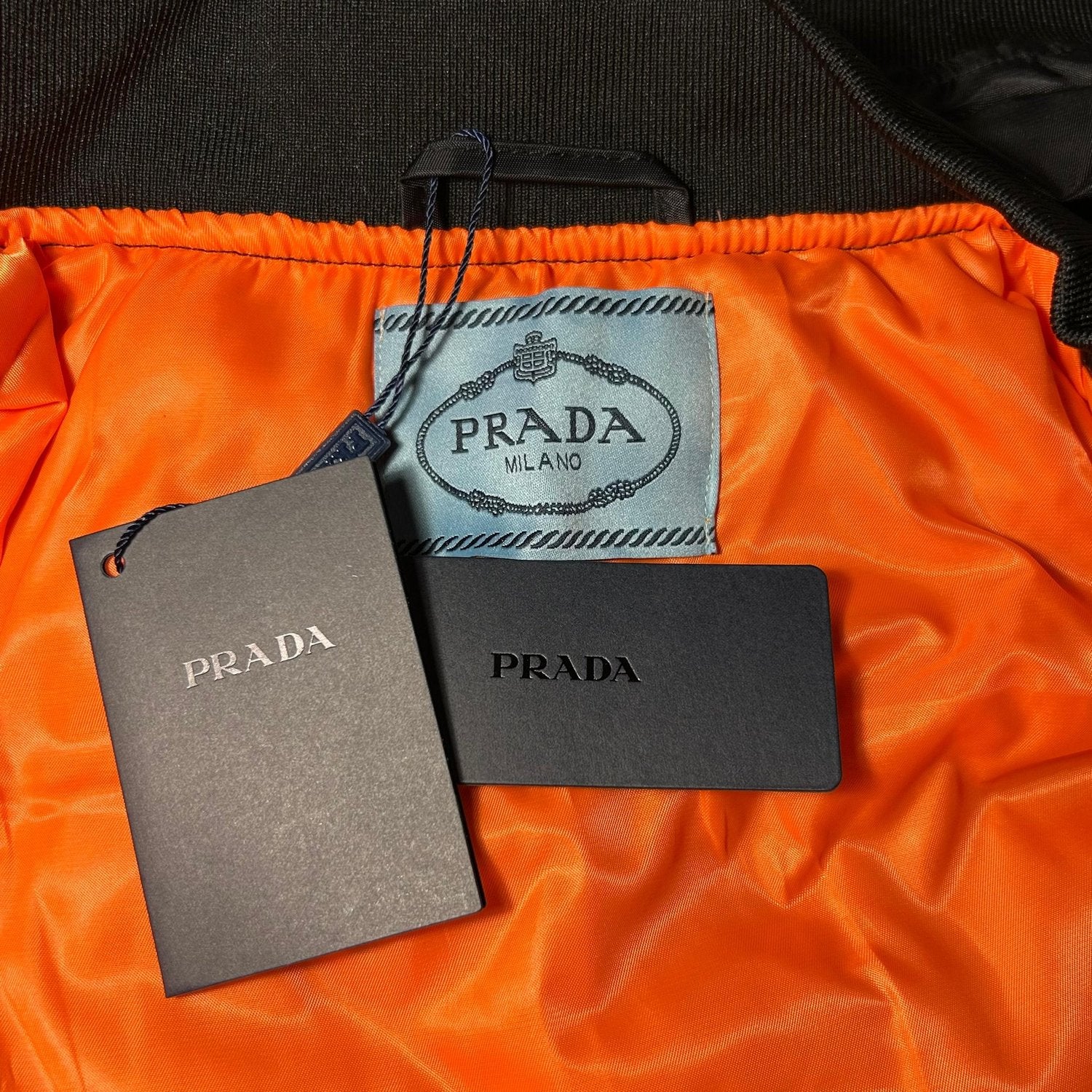 PRADA RE-NYLON BOMBER JACKET (SIZE S-XL) - Image 4