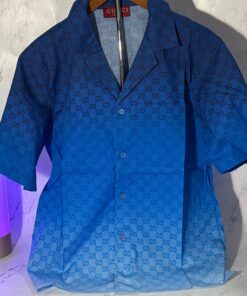 Alternative view of GUCCI GRADIENT BLUE SHIRT (SIZE S-XL)