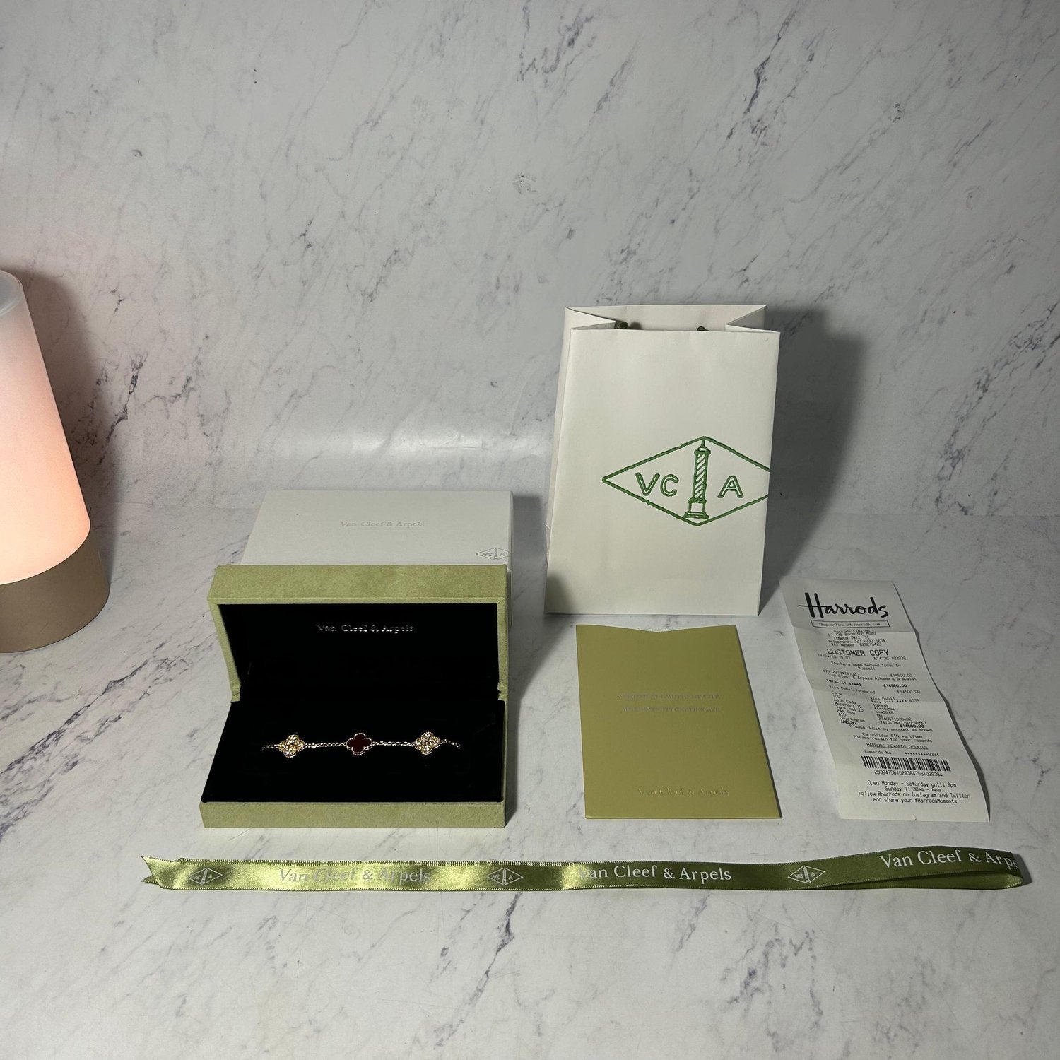 VAN CLEEF DIAMOND ALHAMBRA BRACELETS (8 COLOURS) - Image 16