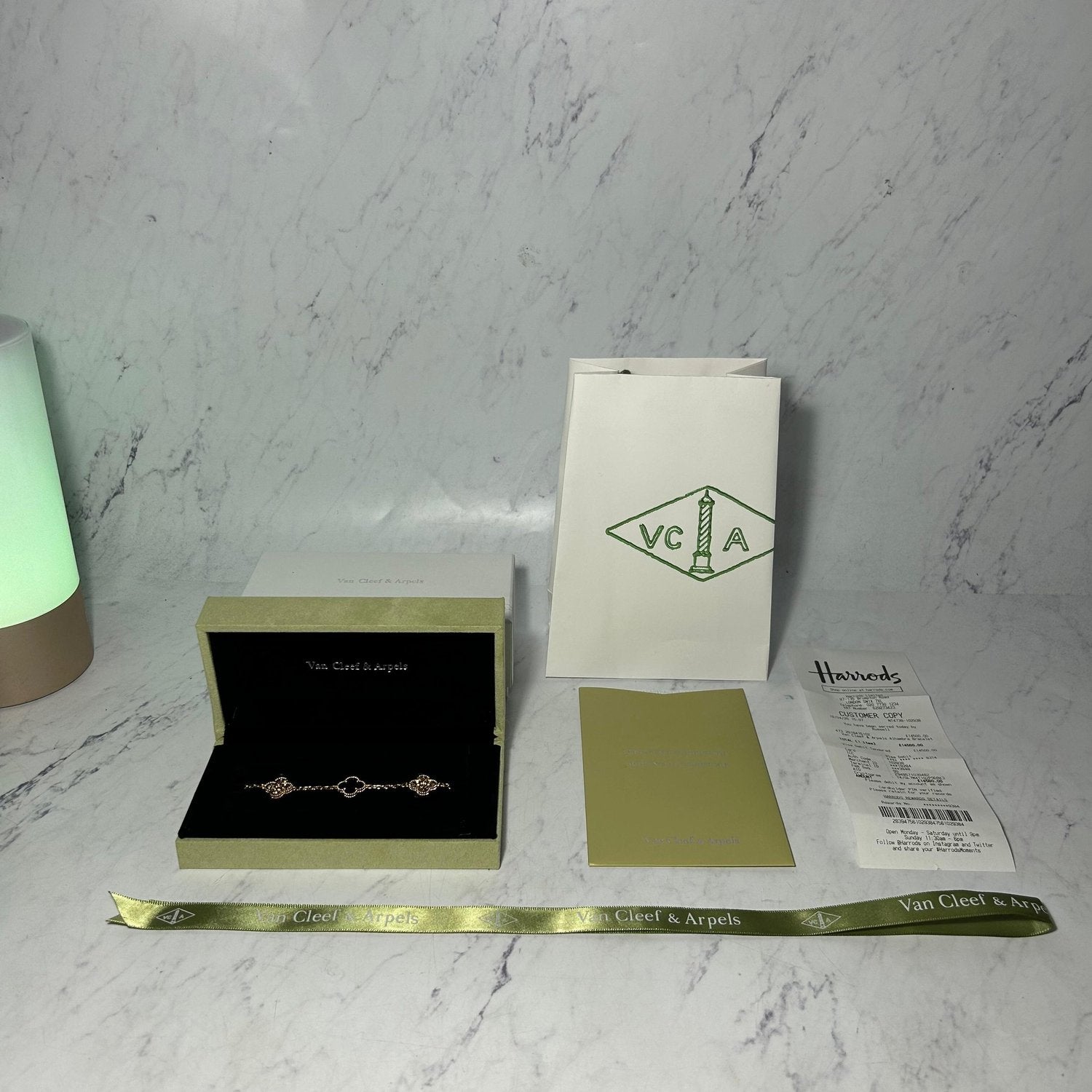 VAN CLEEF DIAMOND ALHAMBRA BRACELETS (8 COLOURS)