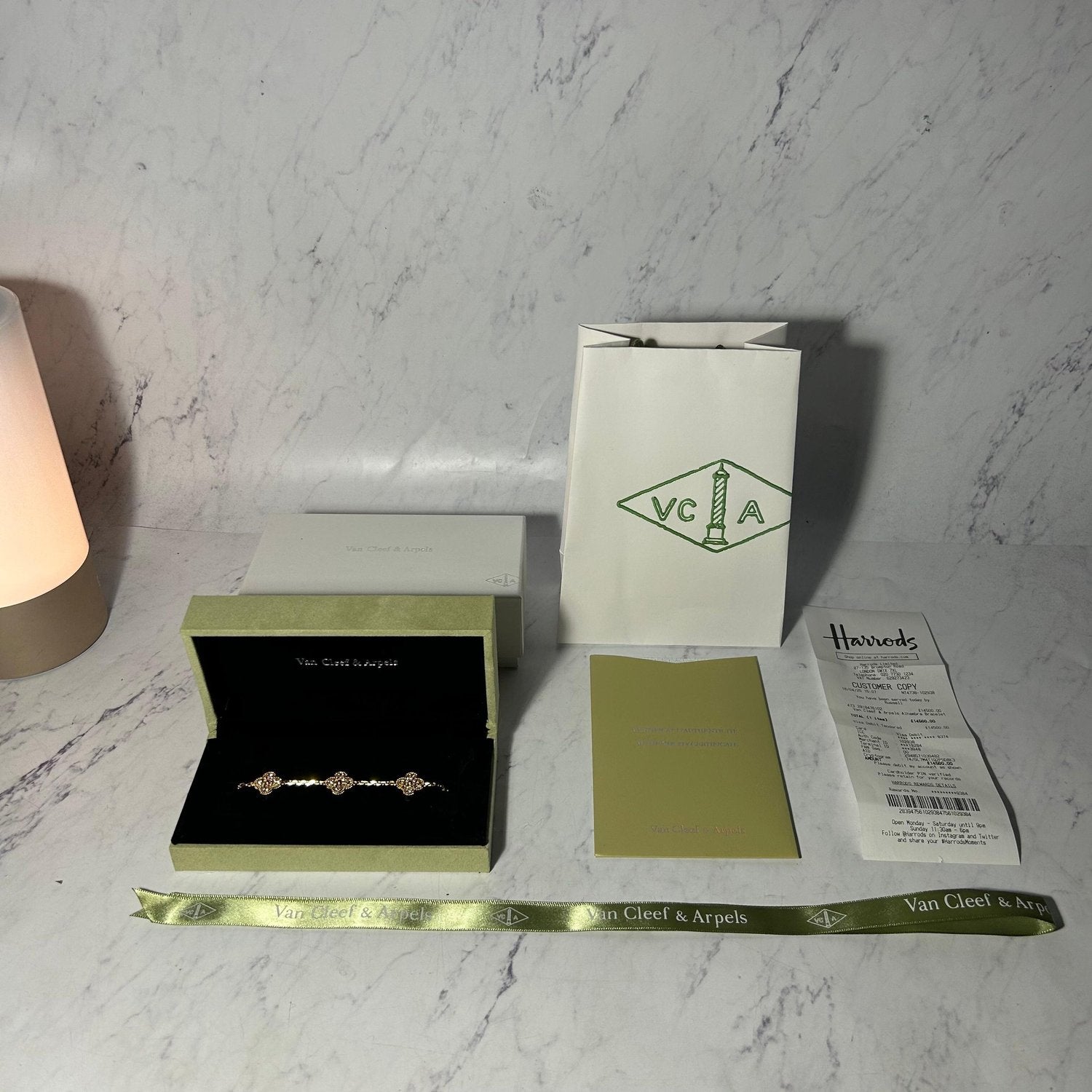 VAN CLEEF DIAMOND ALHAMBRA BRACELETS (8 COLOURS) - Image 38