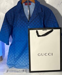 GUCCI GRADIENT BLUE SHIRT (SIZE S-XL)