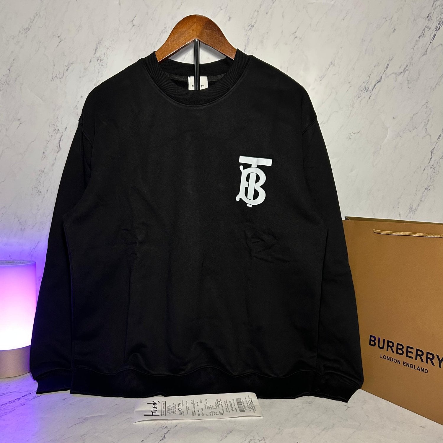 BURBERRY MONOGRAM MOTIF SWEATSHIRT (SIZE XS-L)