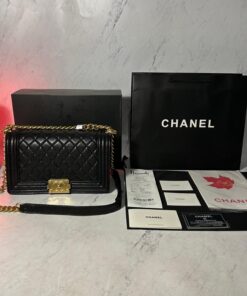 CHANEL LARGE BOY HANDBAG (2 COLOURS)