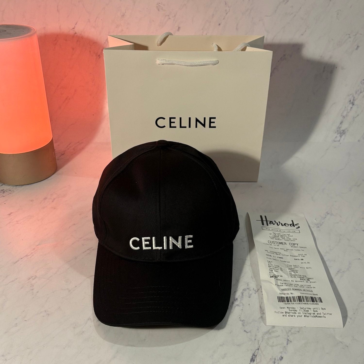 CELINE LOGO CAP