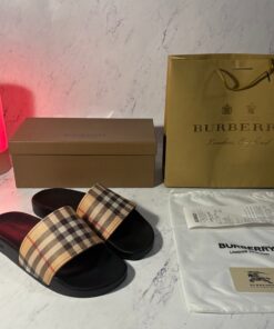 BURBERRY SLIDERS (SIZE 8-11 UK)