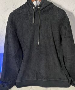 Alternative view of DIOR HOODIE NAVY OBLIQUE (SIZE S-XL)
