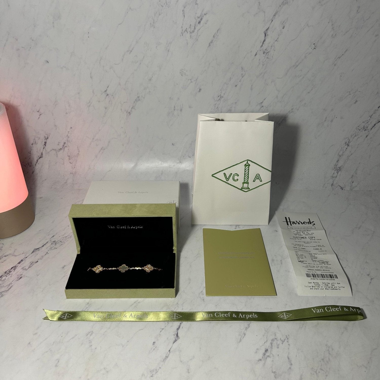 VAN CLEEF DIAMOND ALHAMBRA BRACELETS (8 COLOURS) - Image 23