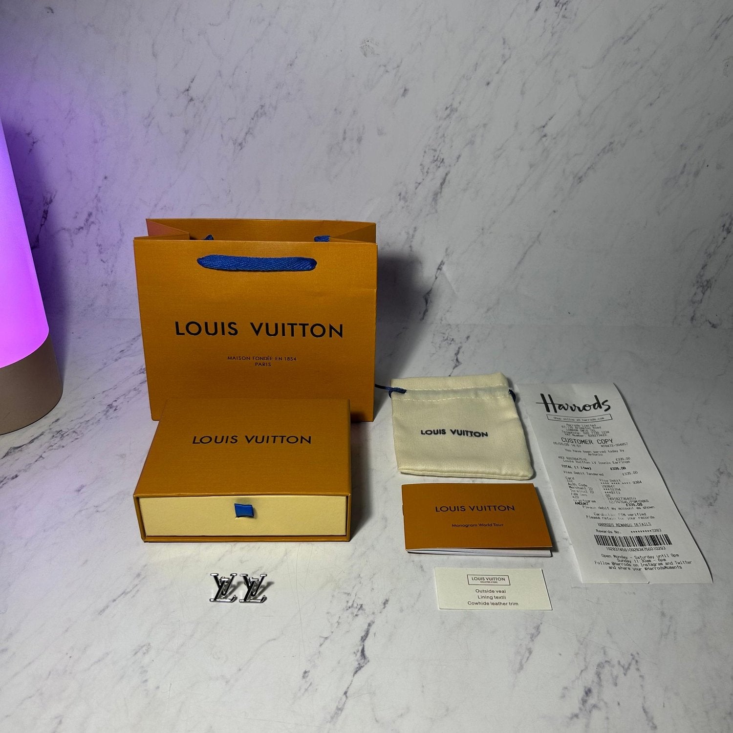 LV ICONIC EARRINGS (2 COLOURS) - Image 4