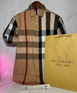 BURBERRY CHECKED SHIRT (SIZE M-XL)