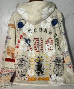 Alternative view of SAINT MICHAEL X DENIM TEARS HOODIE (SIZE S-XL)