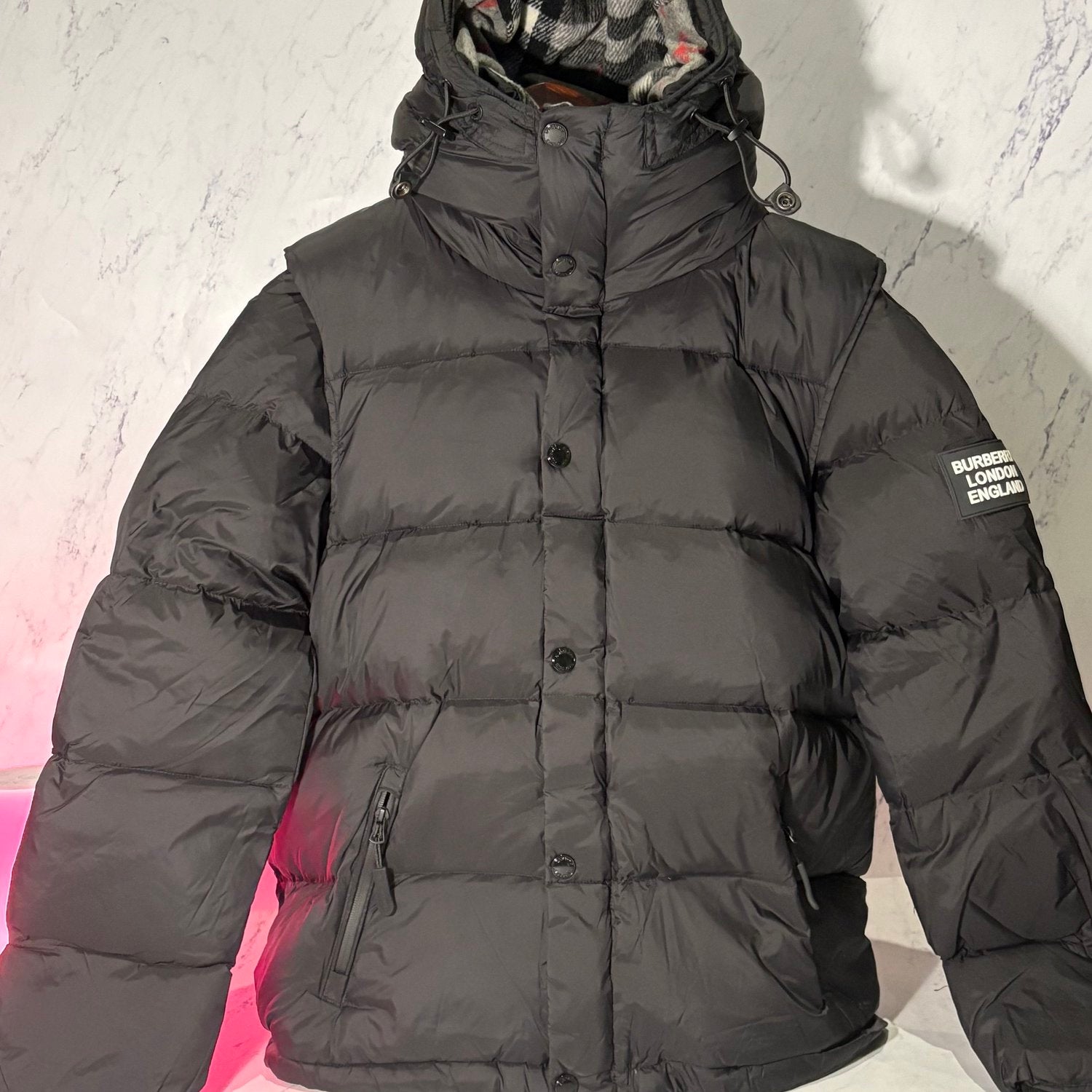 BURBERRY PUFFER JACKET (DETACHABLE ARMS) - Image 2